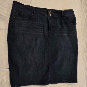 Torrid Dark Denim Skirt